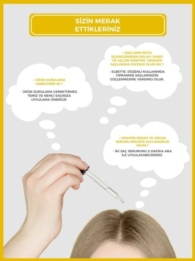 Drone-Targeted Keratin Kırılma Karşıtı Vegan Saç Serumu