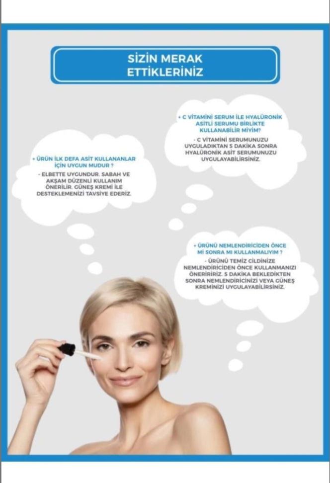 Multi HA Hydro Infused Hyalüronik Asit Vegan Nemlendirici Cilt Serumu