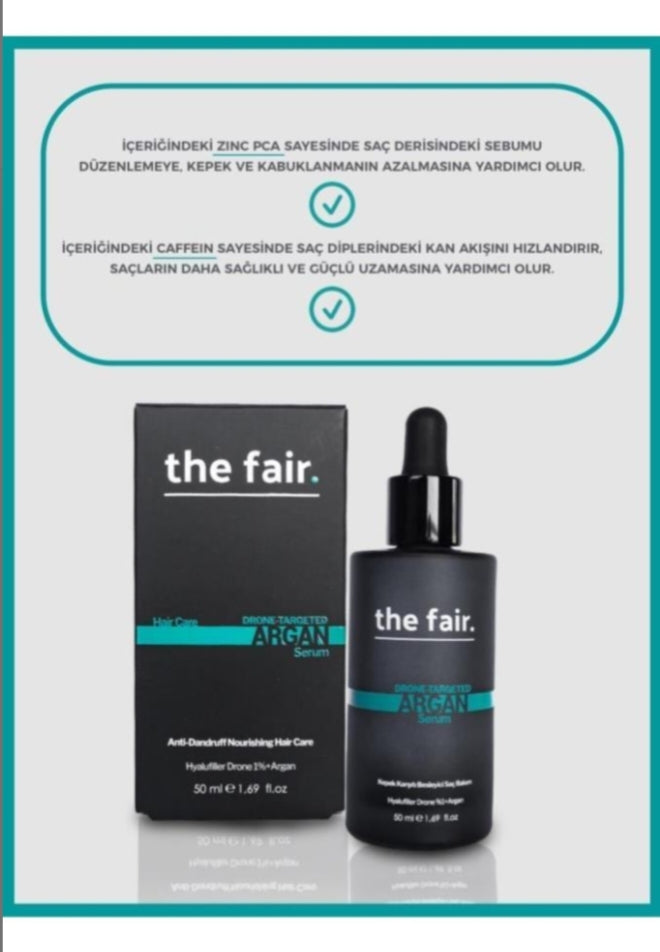 Drone-Targeted Argan Besleyici Vegan Saç Serumu