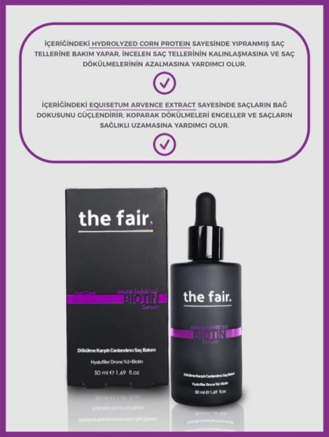 The fair. Drone-targeted Biotin Hızlı Uzama ve Dökülme Önleyici