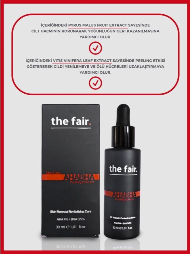 The Fair AHABHA Peel Bright Vegan Leke Giderici Cilt Serumu