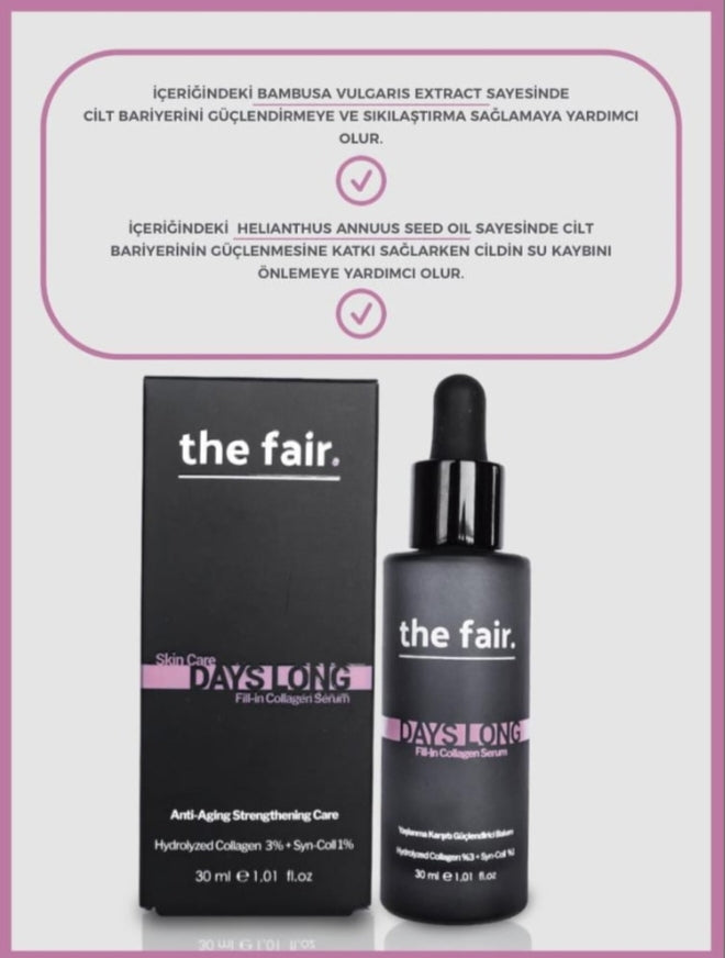 The Fair Days Long Fill-in Collagen Vegan Yaşlanma Karşıtı Serum