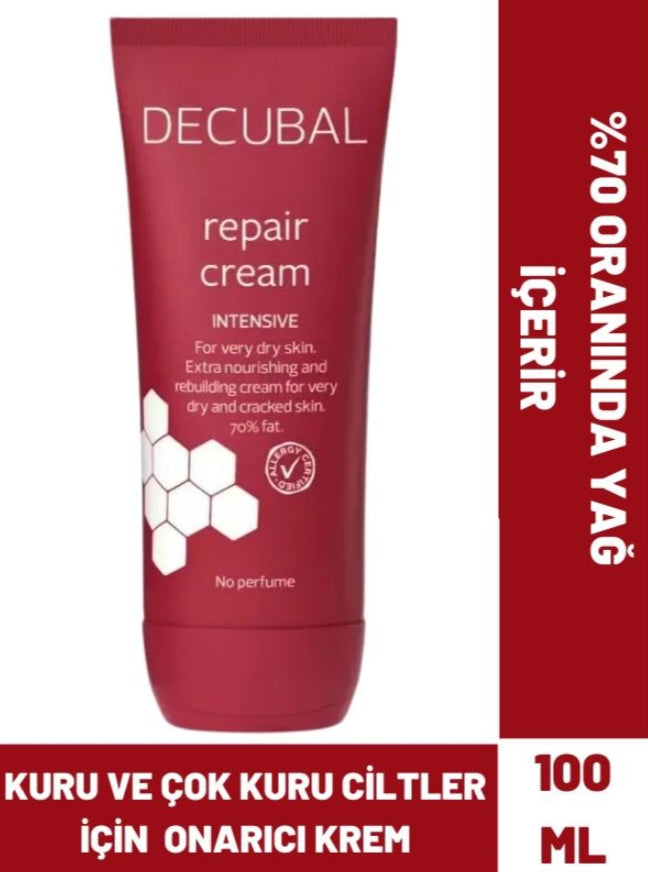 Decubal Çok Kuru ve Hasarlı Ciltler için Ekstra Besleyici 100 ml ve Decubal Face Wash Hassas ve Kuru Ciltler için Yüz Temizleme Köpüğü