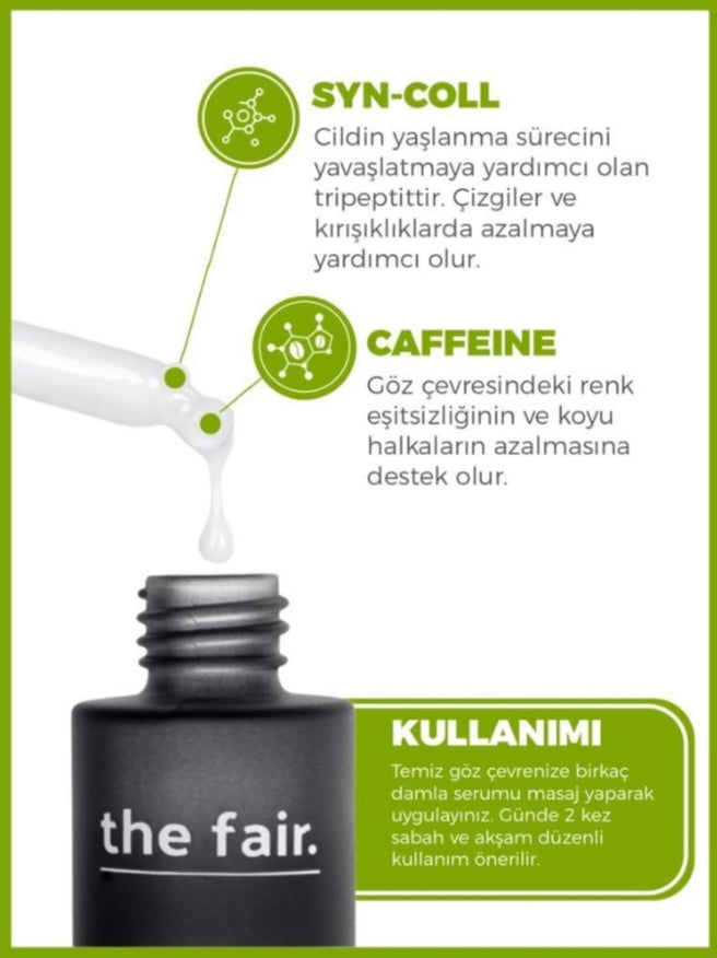 The Fair Göz Çevresi + Yoğun Nem + Yaşlanma Karşıtı Serumu 3'lü Set
