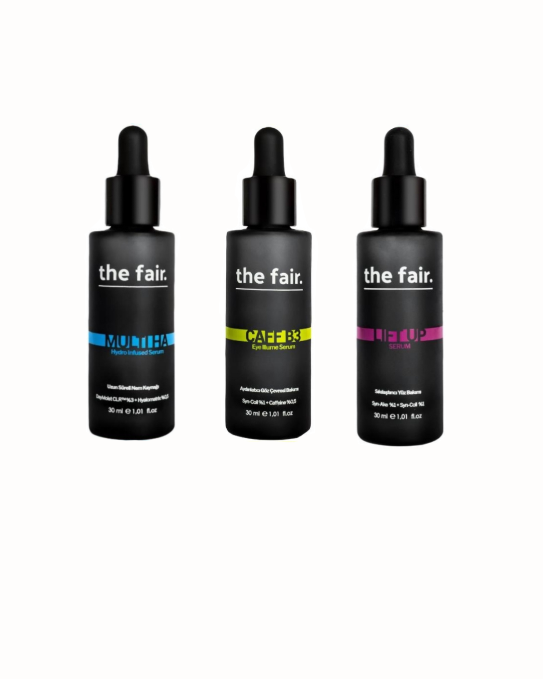The Fair Göz Çevresi + Yoğun Nem + Yaşlanma Karşıtı Serumu 3'lü Set
