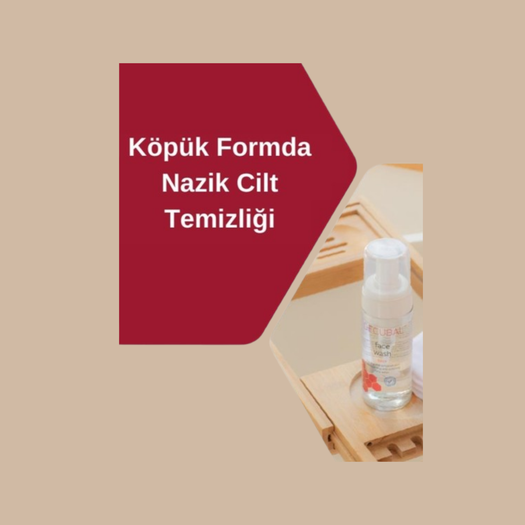 Decubal Yüz Köpüğü cildi nemlendirirken temizler - Hassas cilt dostu formül