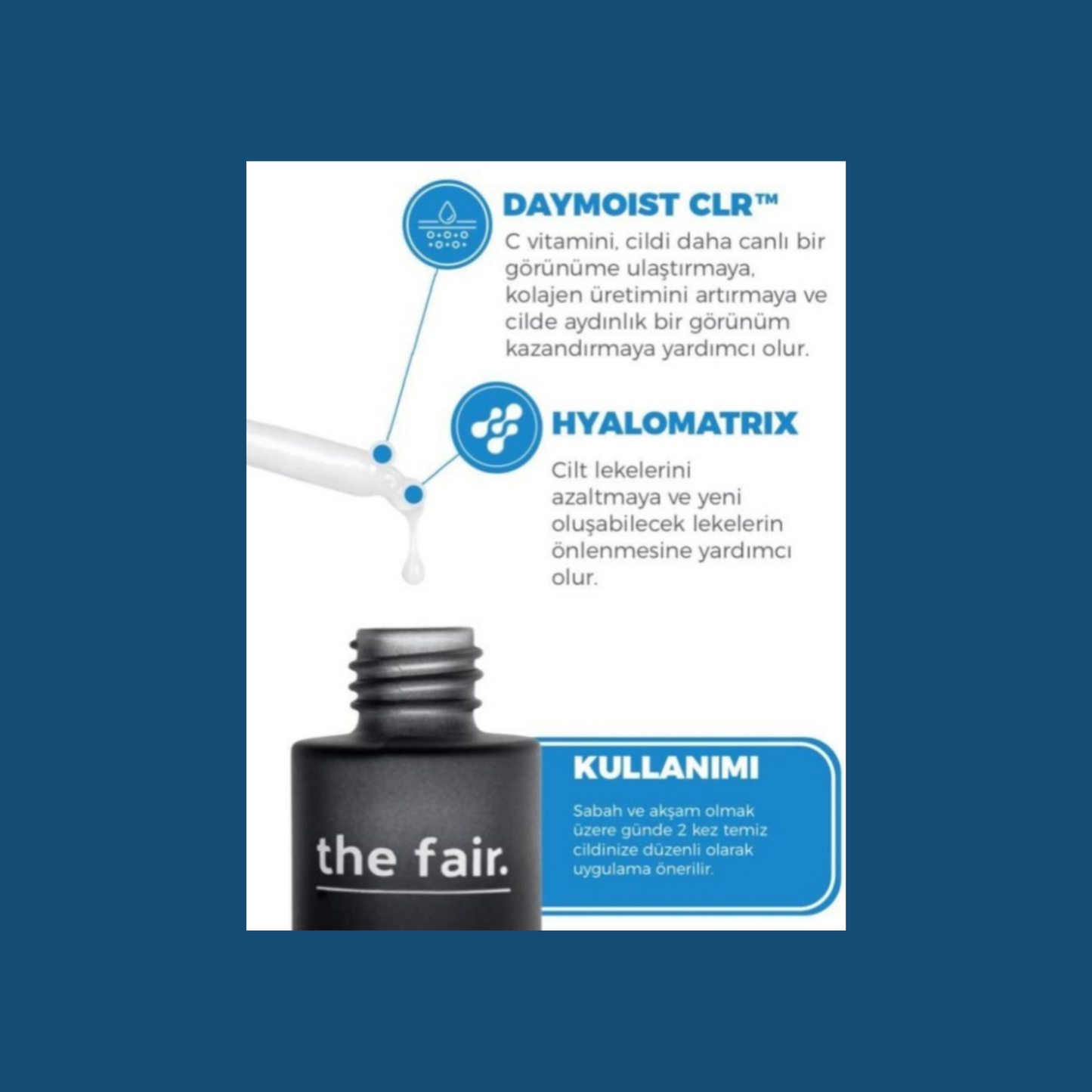 The Fair Multi HA Serum içerik bilgisi - 5 farklı molekül ağırlıklı HA ile vegan formül