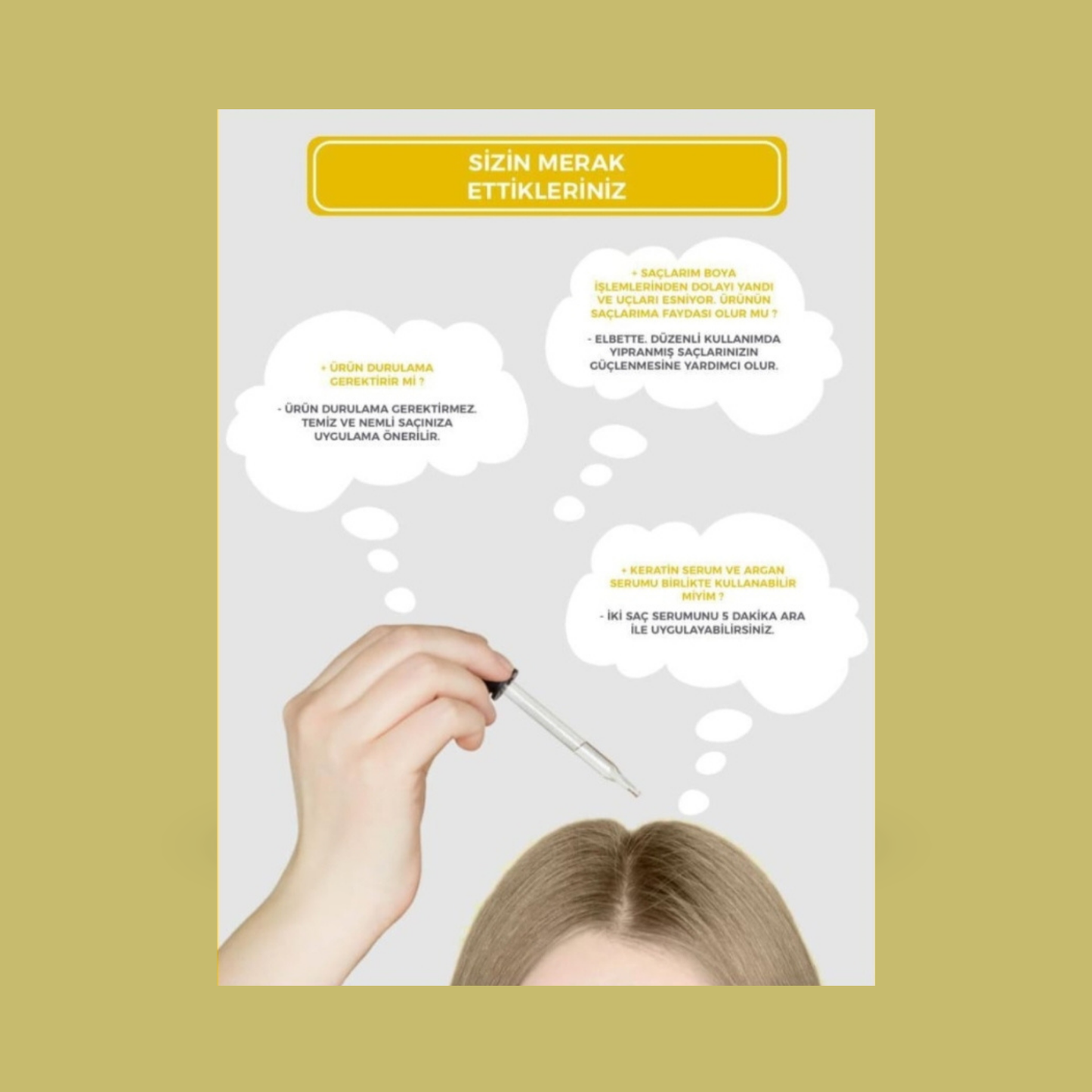 Keratin Saç Serumu saçları güçlendirir ve kırılmayı önler - The Fair Vegan