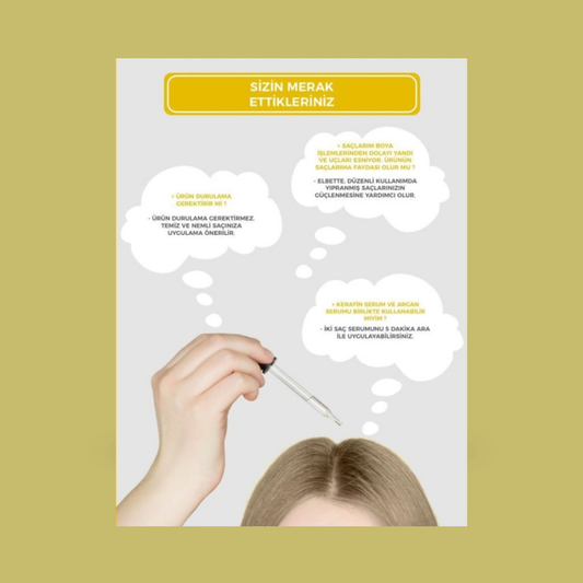 Keratin Saç Serumu saçları güçlendirir ve kırılmayı önler - The Fair Vegan