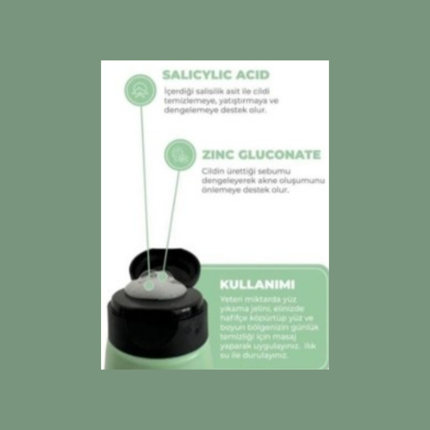 The Fair Sebum Dengeleyici içerik bilgisi - Çay ağacı yağı ve BHA ile gözenek bakımı